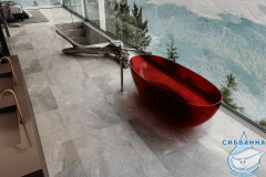 Ванна из полиэфирной смолы ABBER Kristall 170х75 AT9703Rubin красная