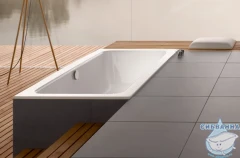 Стальная ванна Bette One 170x75 с шумоизоляцией, с ножками