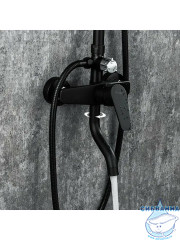 Душевая система Frap F2429 200 1 режим (черный)