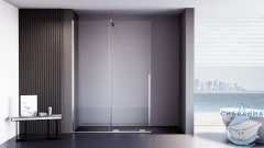 Walk-in Veconi Премиум тренто 150 профиль хром, стекло прозрачное PTDW-50CH-150-01-C4