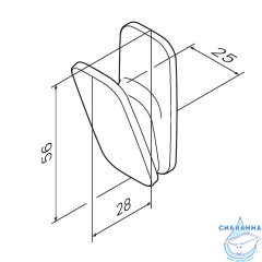 Крючок AM.PM Inspire 2.0 A50A35500
