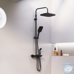 Душевая система Damixa Gala 953770300 (черный матовый)