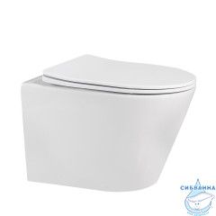 Комплект подвесной унитаз ABBER Bequem AC1102 белый с инсталляцией AC0108 и кнопкой AC0123 хром глянцевый