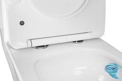 Унитаз напольный со смывом торнадо Azario Terni с бачком и сиденьем Soft Close (микролифт) AZ-8618T