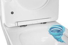 Унитаз напольный со смывом торнадо Azario Terni с бачком и сиденьем Soft Close (микролифт) AZ-8618T