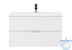 Тумба Aquanet Алвита 90 белый с раковиной Фортуна 90
