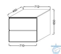 Комод Jacob Delafon Soprano 70 EB1339-N18 белый