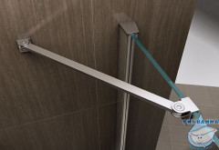 Душевое ограждение ABBER Zart 90x90 профиль хром, стекло прозрачное AG08090-S91 (без поддона)