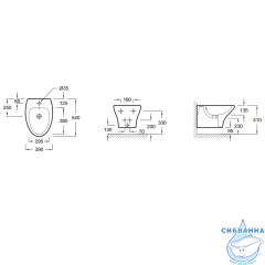 Биде подвесное Jacob Delafon Nouvelle Vague EMD0002-00 (без сиденья)