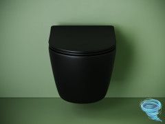Унитаз подвесной безободковый Ceramicanova Uno Rimless CN11001TMB с сиденьем быстросъемным Soft Close (микролифт)