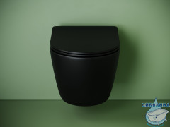 Унитаз подвесной безободковый Ceramicanova Uno Rimless CN11001TMB с сиденьем быстросъемным Soft Close (микролифт)