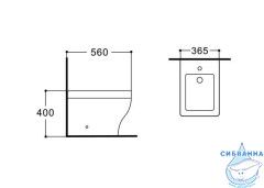 Биде напольное Aquatek Амадео AQ1264-00 (без сиденья)