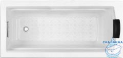 Ванна чугунная Jacob Delafon Archer 170x80 без отверстий для ручек ( с антискользящим покрытием) без ножек E6D904-0