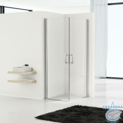 Душевое ограждение Vincea Orta 100x100 профиль хром, стекло прозрачное VSS-1O1010CL