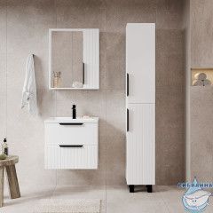 Тумба Viant Сицилия 60П с раковиной Como 60 белый