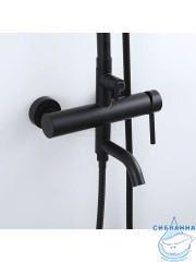 Душевая система Frap F24807-6 250 1 режим (черный)