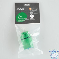 Картридж керамический для смесителя, 35 мм, с ножками, с верхним уплотнителем, IDDIS, 999C35H1SM