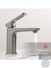 Смеситель для раковины Raglo R51.10.09 (графит)