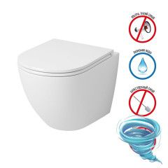 Унитаз подвесной безободковый Grossman GR-4455SQ с сиденьем Soft Close (микролифт)