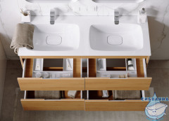 Тумба Aqwella Accent 120 c раковиной Малага 120 дуб золотой 