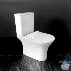 Унитаз напольный Ceramalux 1217-P с бачком и сиденьем Soft Close (микролифт)