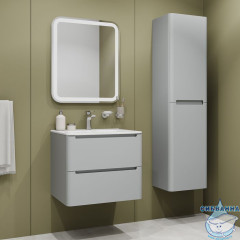 Тумба с умывальником, подвесная, 60 см, светло-серый, Edifice, IDDIS, EDI60L0i95K  подходит умыв. 0106000i28