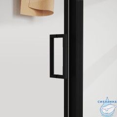 Душевое ограждение Vincea Сити 120x90 профиль черный, стекло прозрачное VSR-5CT9012CLB