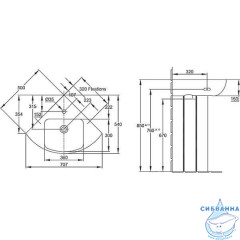 Раковина угловая 50 см Jacob Delafon Odeon Up E4710
