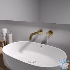 Встраиваемый смеситель для раковины Oliveeka Y-Line OL-88869017-BG (золото матовое)