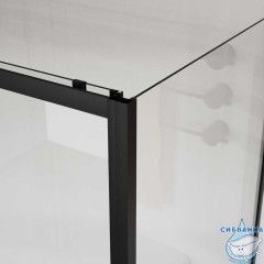 Душевое ограждение Vincea Сити 110x90 профиль черный, стекло прозрачное VSR-5CT9011CLB