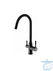 Смеситель кухни Frap F4396-5 (черный матовый)