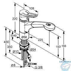 Смеситель для кухни Kludi Mx 399420562