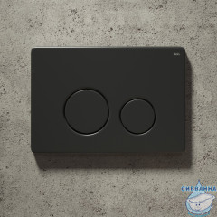  Кнопка смыва Iddis Unisteel UNS01MBi77 черный матовый