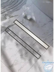 Дренажный трап для душа Raglo R652.50.05 50 см с решеткой (сатин) 