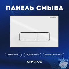 Кнопка смыва Charus Elegia FP.320.11.01 белый глянцевый