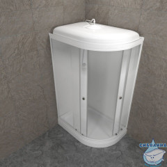 Душевая кабина Тритон Коралл 120х80 А профиль белый, стело лайт Щ0000068945