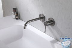 Смеситель для раковины встраиваемый Abber Wasser Kreis AF8112NG (никель)