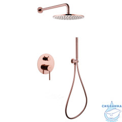 Душевая система Abber Wasser Kreis 250 1 режим AF8118RG (розовое золото)