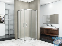 Душевое ограждение Bas Infinity CR-100-G-CH профиль хром, стекло матовое (без поддона)