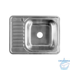 Мойка, нержавеющая сталь, сатин, чаша справа, 650*500, Basic, IDDIS, BAS65SRi77