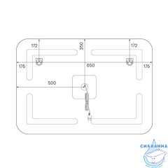 Зеркало, 100 см, Edifice, ID, ЗЛП109