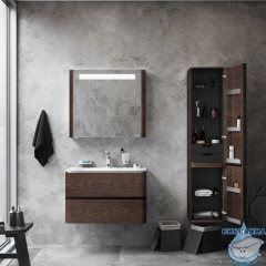 Шкаф пенал Am.Pm Sensation 40 R табачный дуб