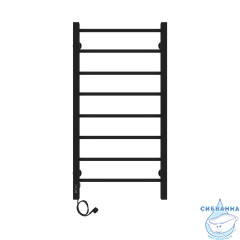 Полотенцесушитель электрический Laris Феличия П8 40Х80 L (черный матовый)