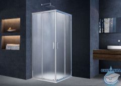 Душевое ограждение Vincea Альфа 80x80 профиль хром, стекло текстурное VSS-3AL800MT