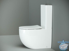 Унитаз напольный Ceramicanova Metropol Rimless CN4001 бачком и сиденьем Soft Close (микролифт)