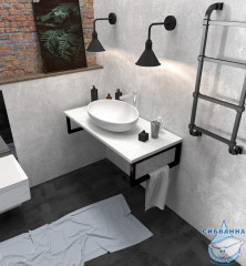 Столешница 1MARKA GRUNGE LOFT 90 Бетон светлый