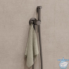 Встраиваемый смеситель с гигиеническим душем Iddis Axes 005GMR0i08 (графит)