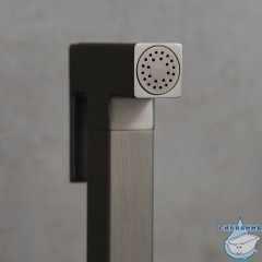 Встраиваемый смеситель с гигиеническим душем Lemark Solo LM7172GM (графит)