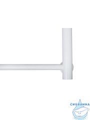 Полотенцесушитель водяной Санприз Аврора П6 80х50 (нижнее подключение 50 см) (белый матовый)