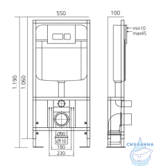 Инсталляция для унитазов Toni Arti TA-01